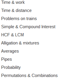 RBI-Assistant-Numeric-Ability-Sub-Topics