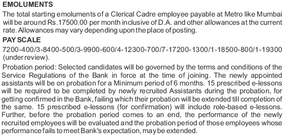 sbi-clerk-pay-scale-2016-2017