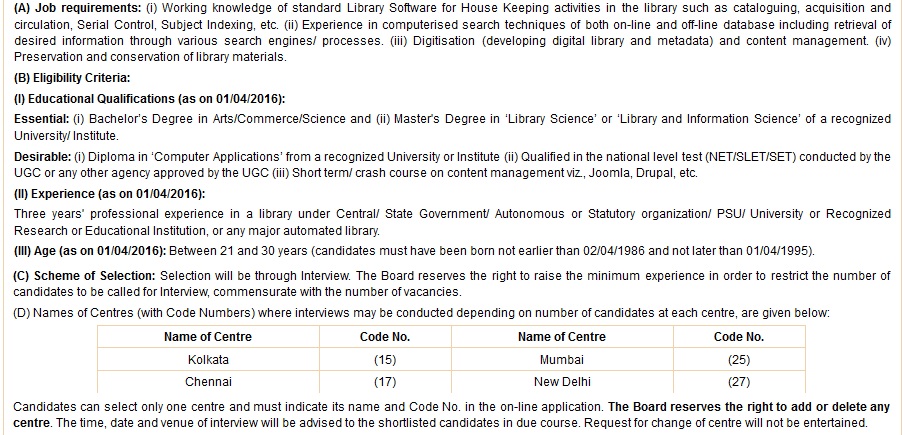 RBI-2016-Recruitment-ASSISTANT LIBRARIAN IN GRADE A