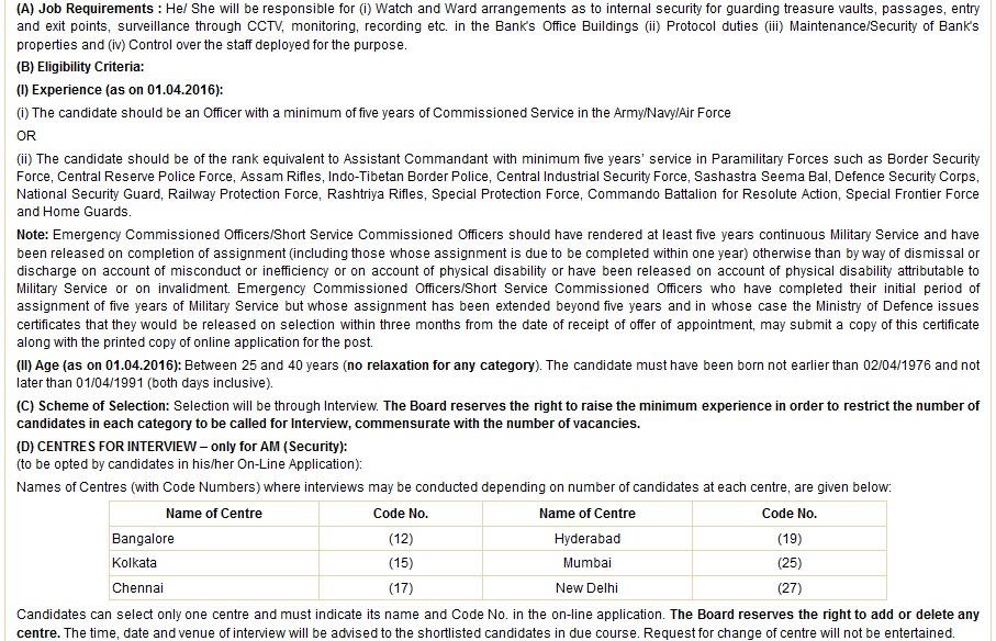 RBI-2016-Recruitment-ASSISTANT MANAGER (SECURITY) IN GRADE A